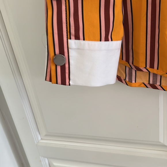 Maje Striped Button Down Shirt NWT - Picture 5 of 6